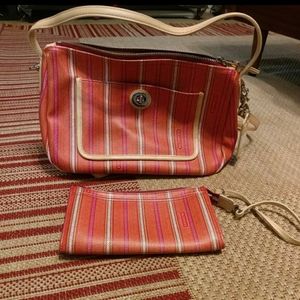 Coach purse with matching wallet